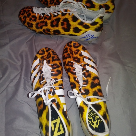 Pro Day Autograph Leopard Cleats main image 6